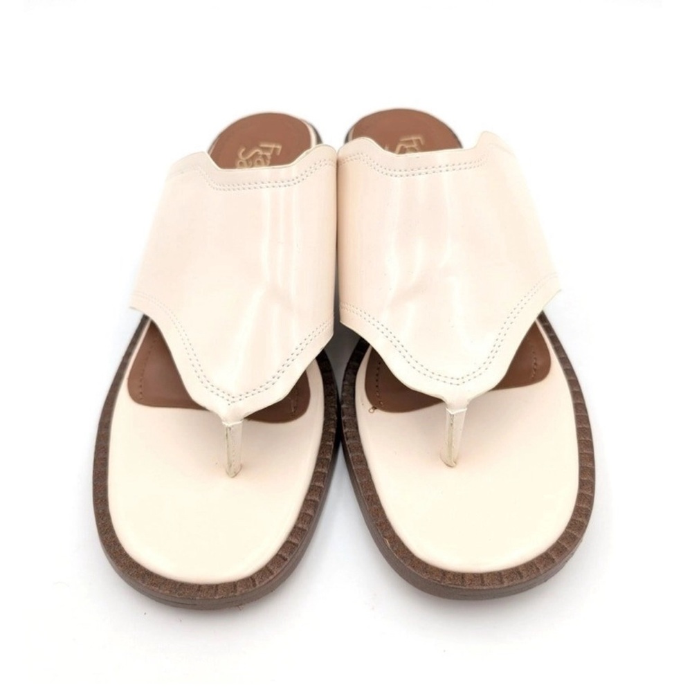 Franco Sarto Simona Stacked Heel Sandals Slip-On Vainilla.
Size US 10M - Picture 2 of 7